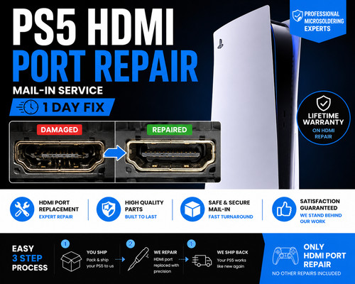 Riparazione porta hdmi ps5 - riparazione,