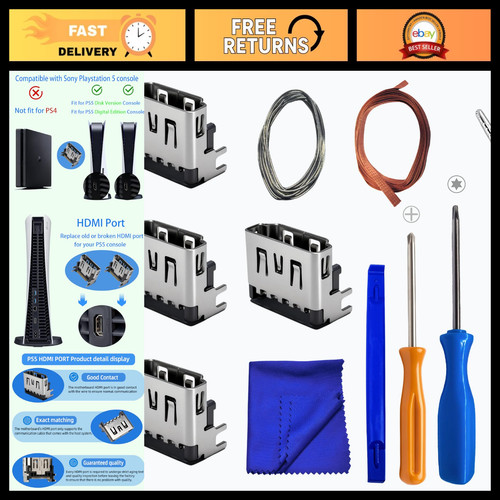 Kit riparazione porta hdmi ps5 - kit,