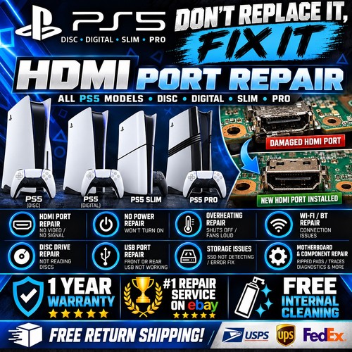 Servizio riparazione hdmi ps5 - riparazione,